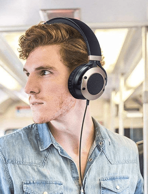 Bluetooth headphone on a place