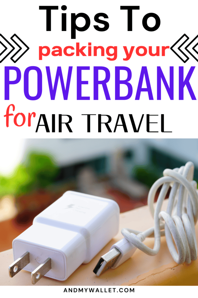packing power bank for air travel