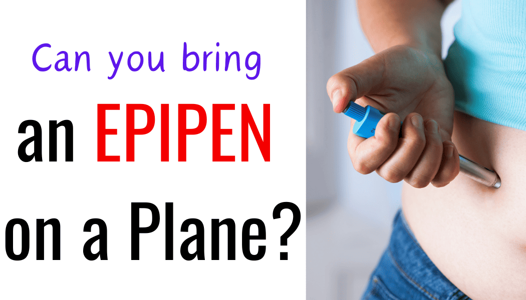 woman injecting an Epipen